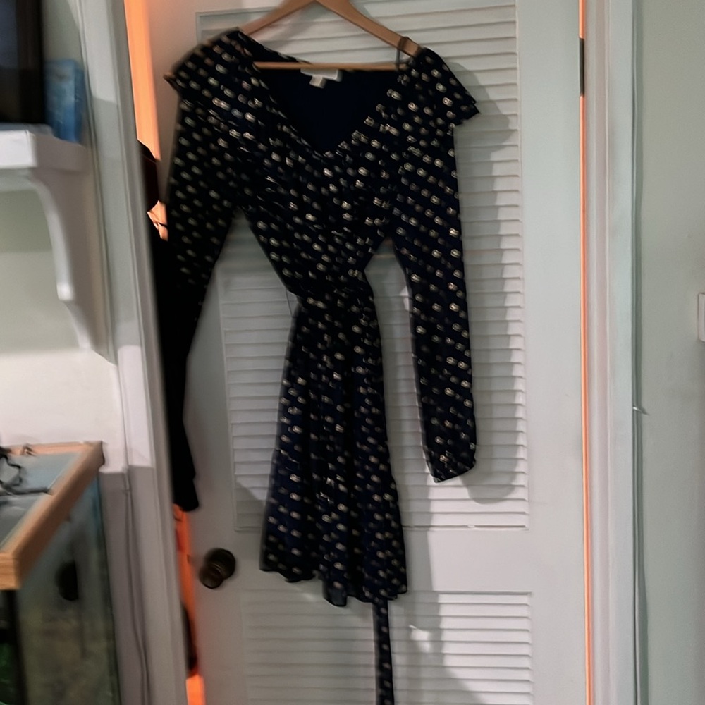 Pretty Blue and Gold Michael Kors dress.